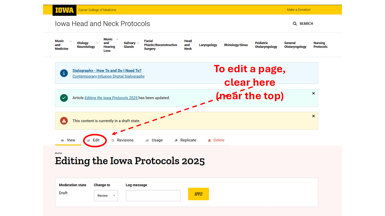 editing existing protocol