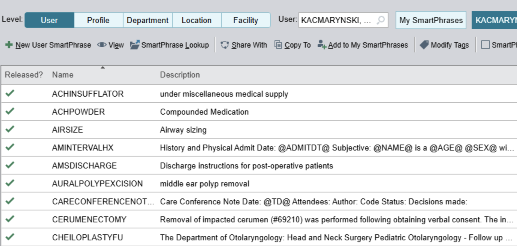 Screenshot of text