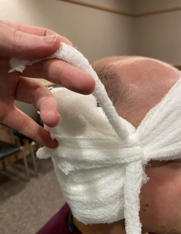 Mastoid Dressing Apply