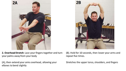 Stretches to prepare for percussion 