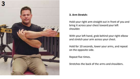 Stretches to prepare for percussion 