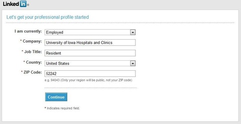 Create acct_2B start profile Create acct_2B start profile