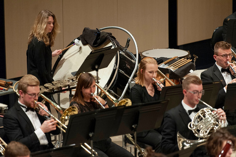 Percussion and brass sections