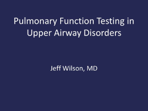 Pulmonary Function Testing