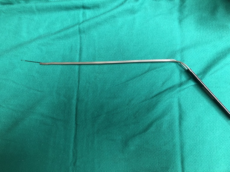Handpiece with a 400 µm fiber