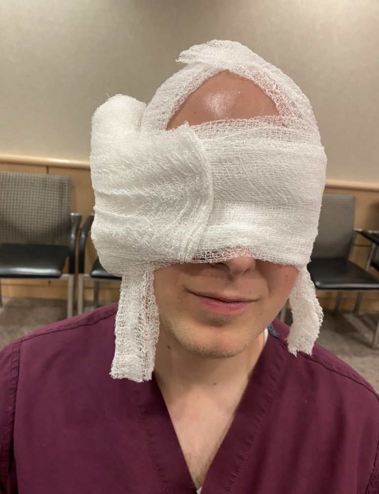 Mastoid Dressing Apply