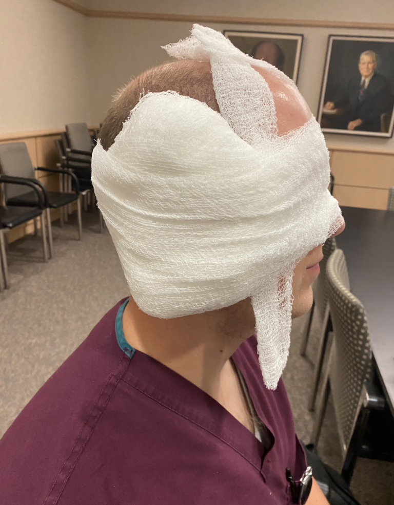 Mastoid Dressing Apply